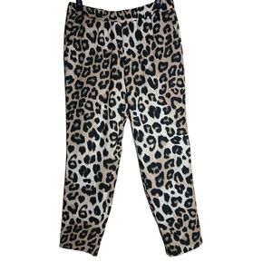 Banana Republic Leopard Print Pants - Black and Tan Sz‎ S